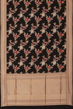 Image of Banarasi Katan Silk Black Saree