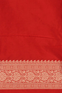 Image of Banarasi Brocade Red Saree