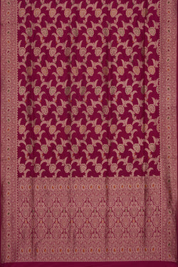 Image of Banarasi Brocade Pink Saree