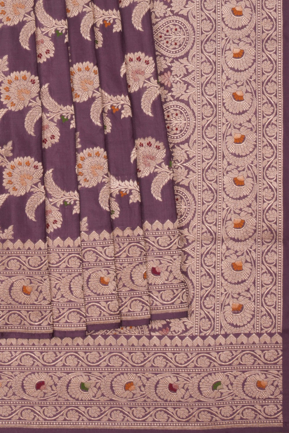 Image of Banarasi Brocade Mauve Saree