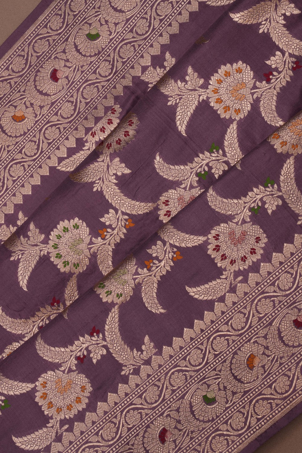 Banarasi Brocade Mauve Saree