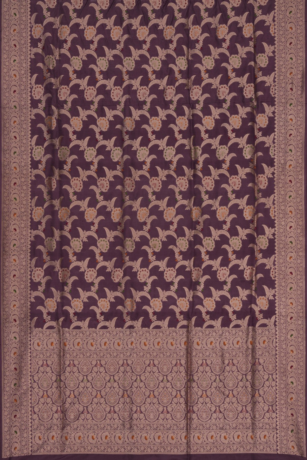 Image of Banarasi Brocade Mauve Saree