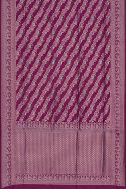 Image of Banarasi Brocade Purple Saree