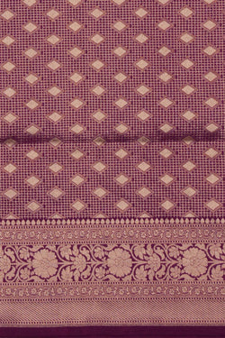 Image of Banarasi Brocade Violet Saree