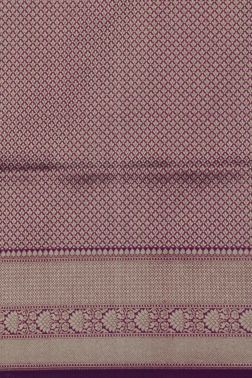 Image of Banarasi Brocade Violet Saree