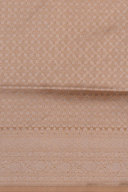 Image of Banarasi Brocade Off-White Saree