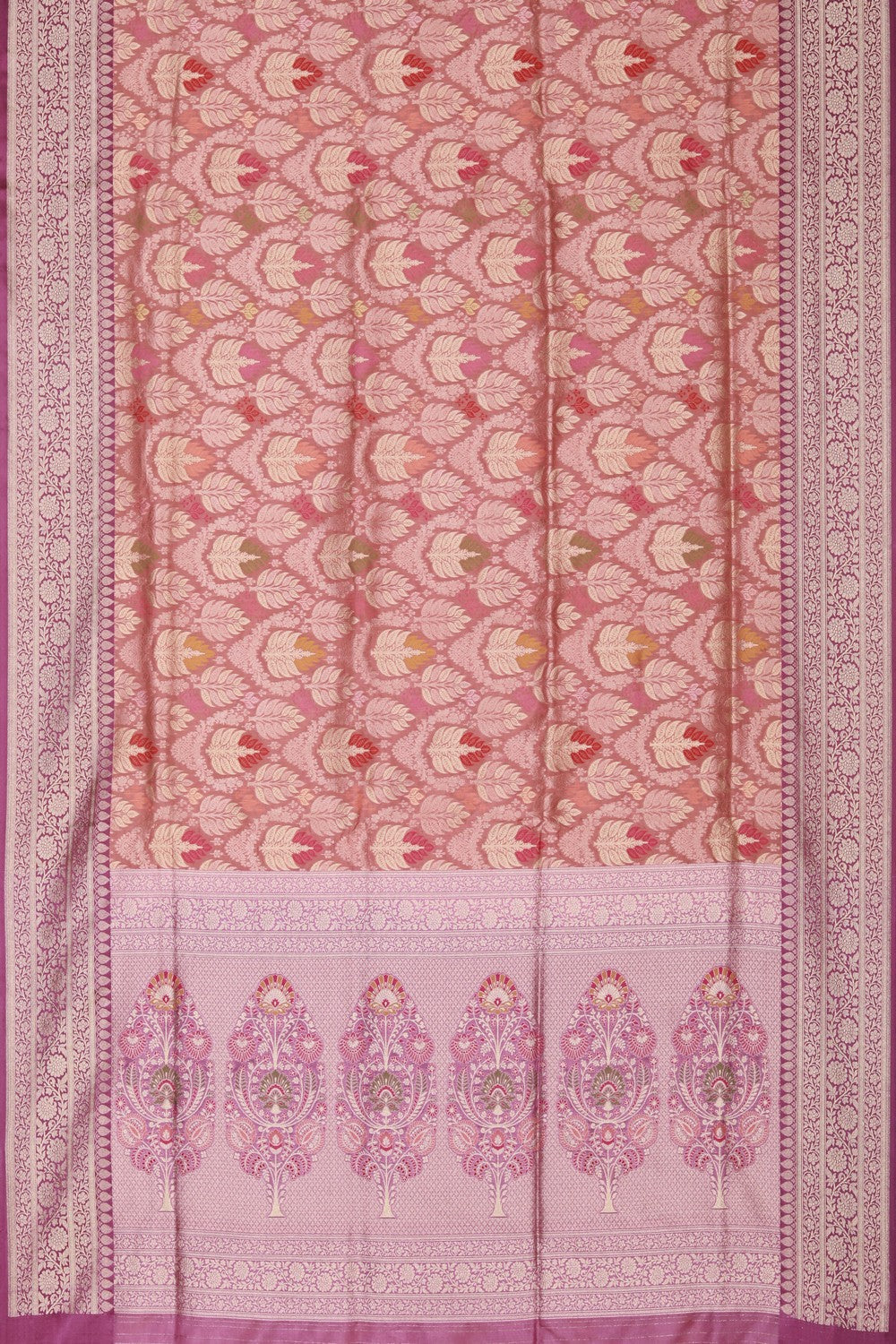 Banarasi Katan Silk Mauve Saree