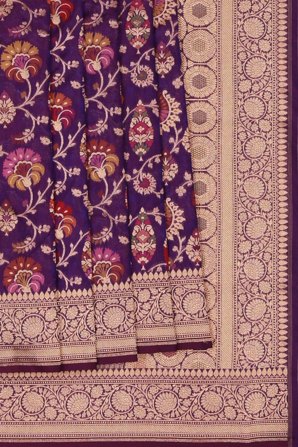 Image of Banarasi Purple Saree