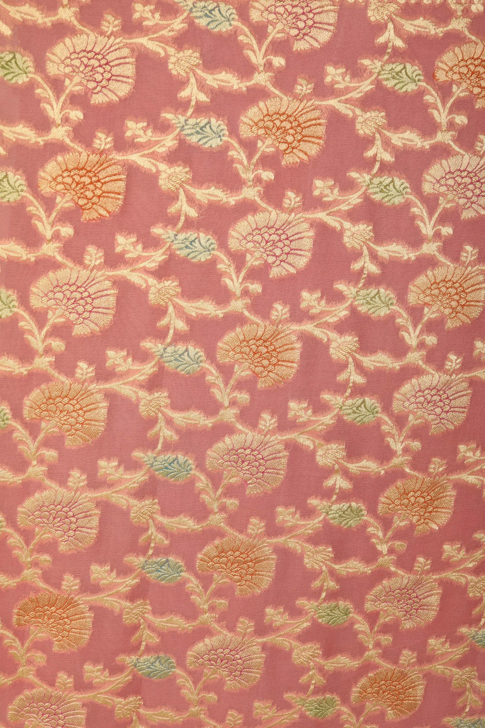 Image of Banarasi Georgette Pink Saree