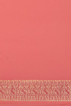 Image of Banarasi Georgette Pink Saree