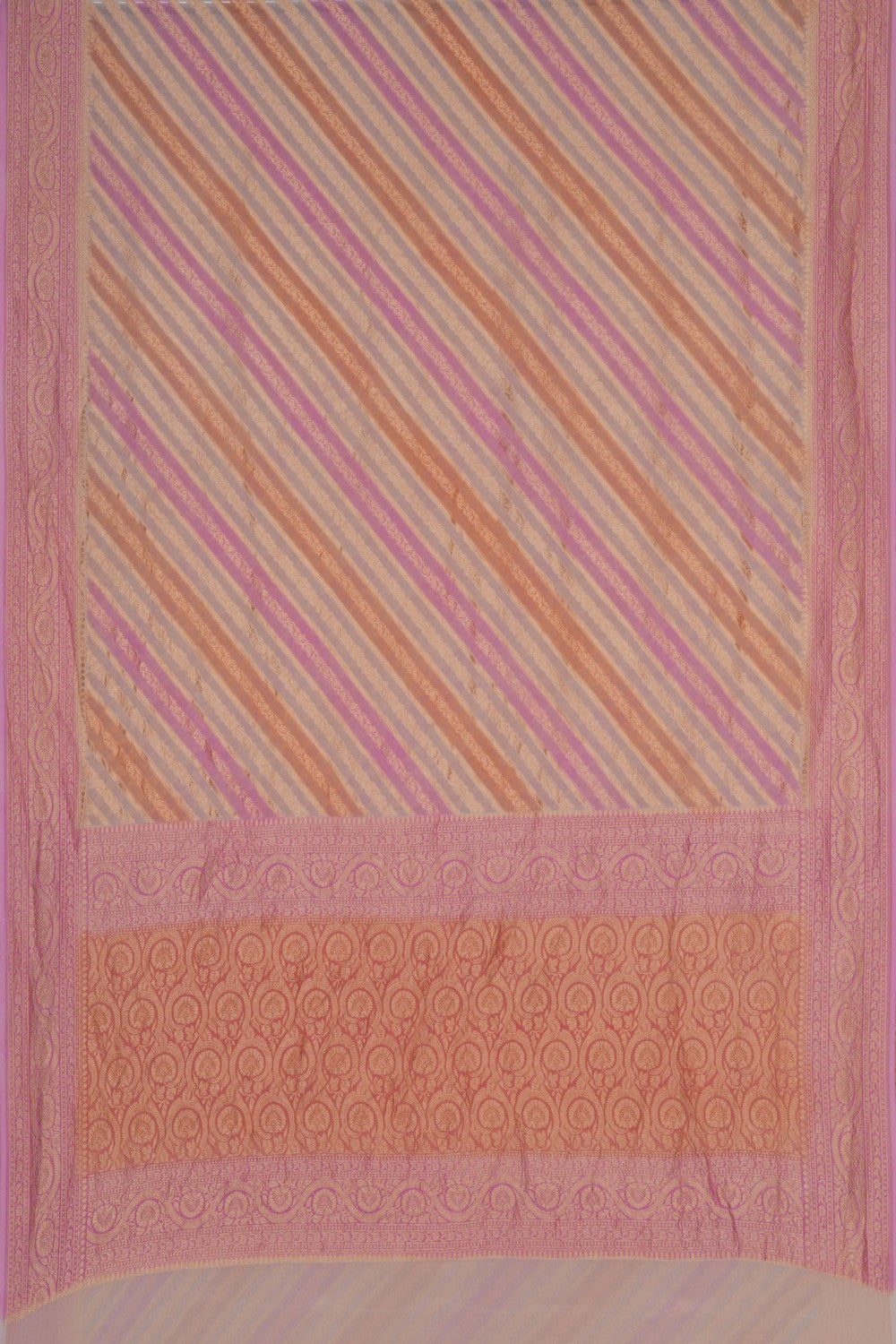 Image of Banarasi Georgette Off-White Saree