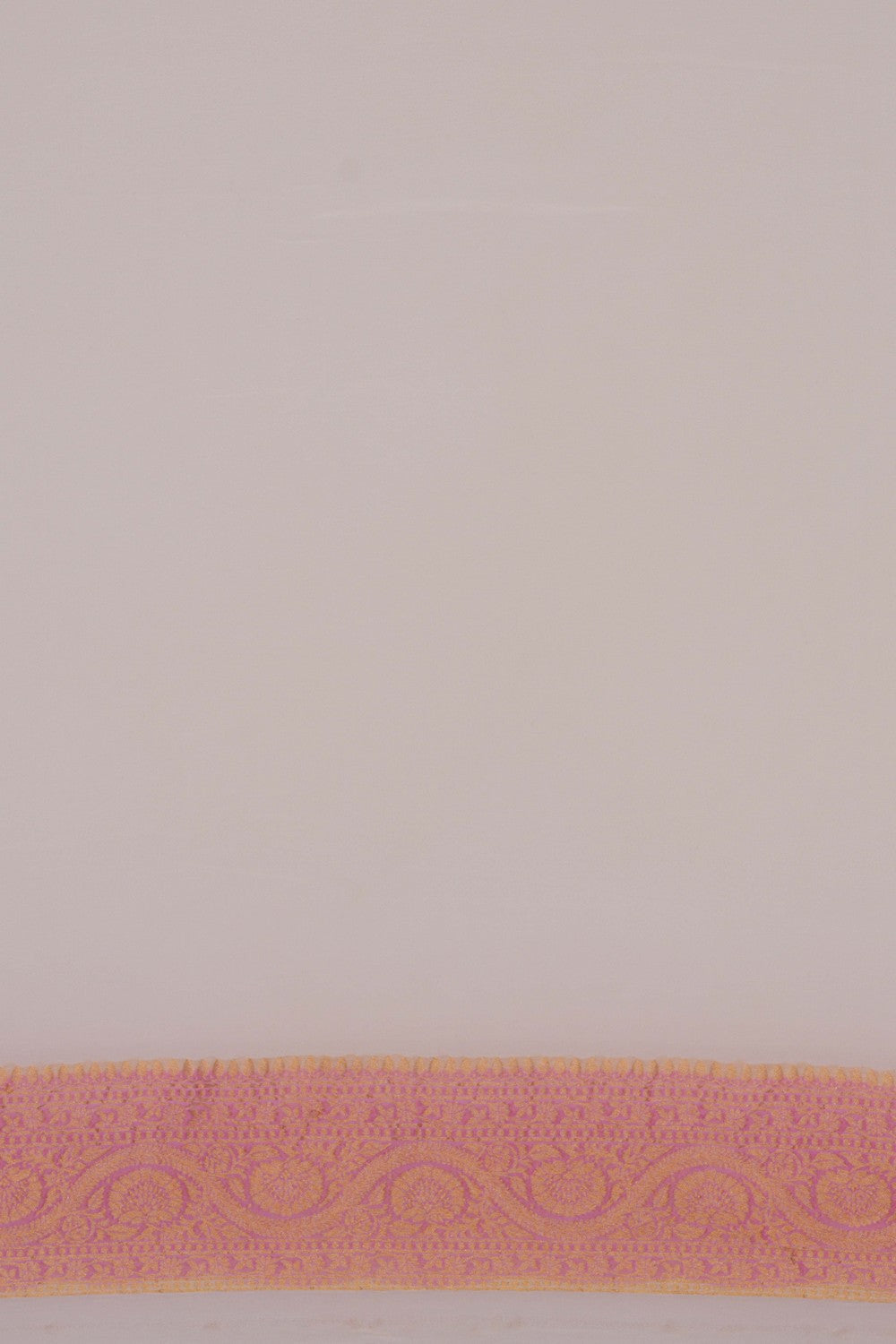 Image of Banarasi Georgette Off-White Saree