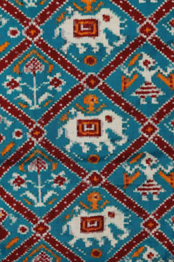 Image of A Double Ikat Pochampally saree