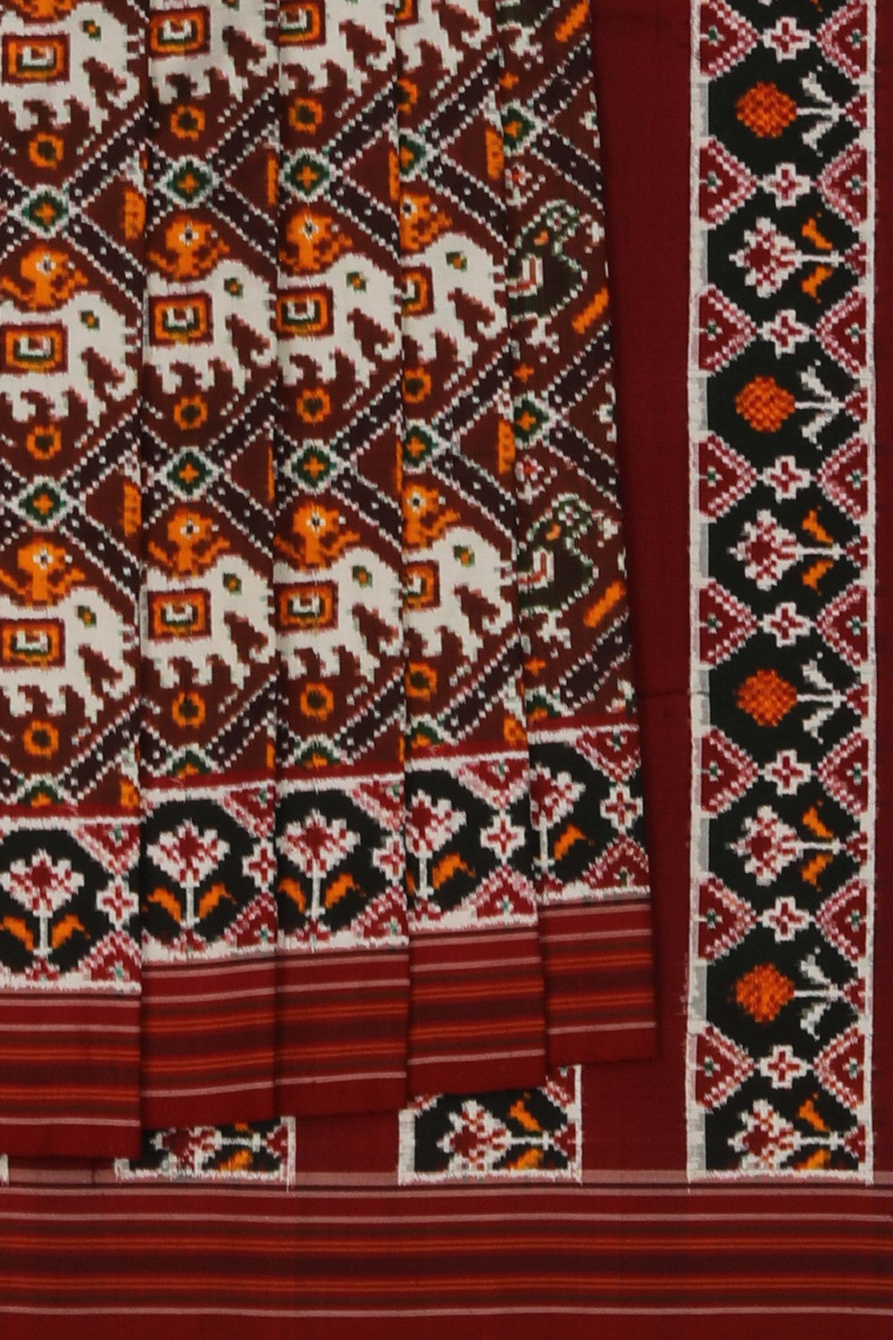 Image of A Double Ikat Pochampally saree