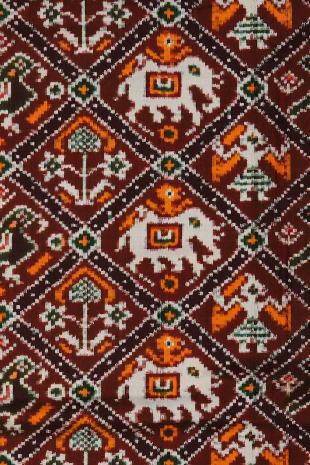 Image of A Double Ikat Pochampally saree