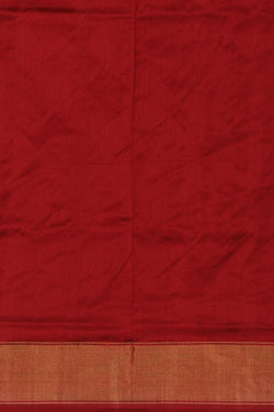 Image of Pochampally Ikat Silk Brown Saree