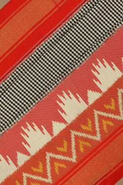 Image of Pochampally Ikat Silk Black Saree