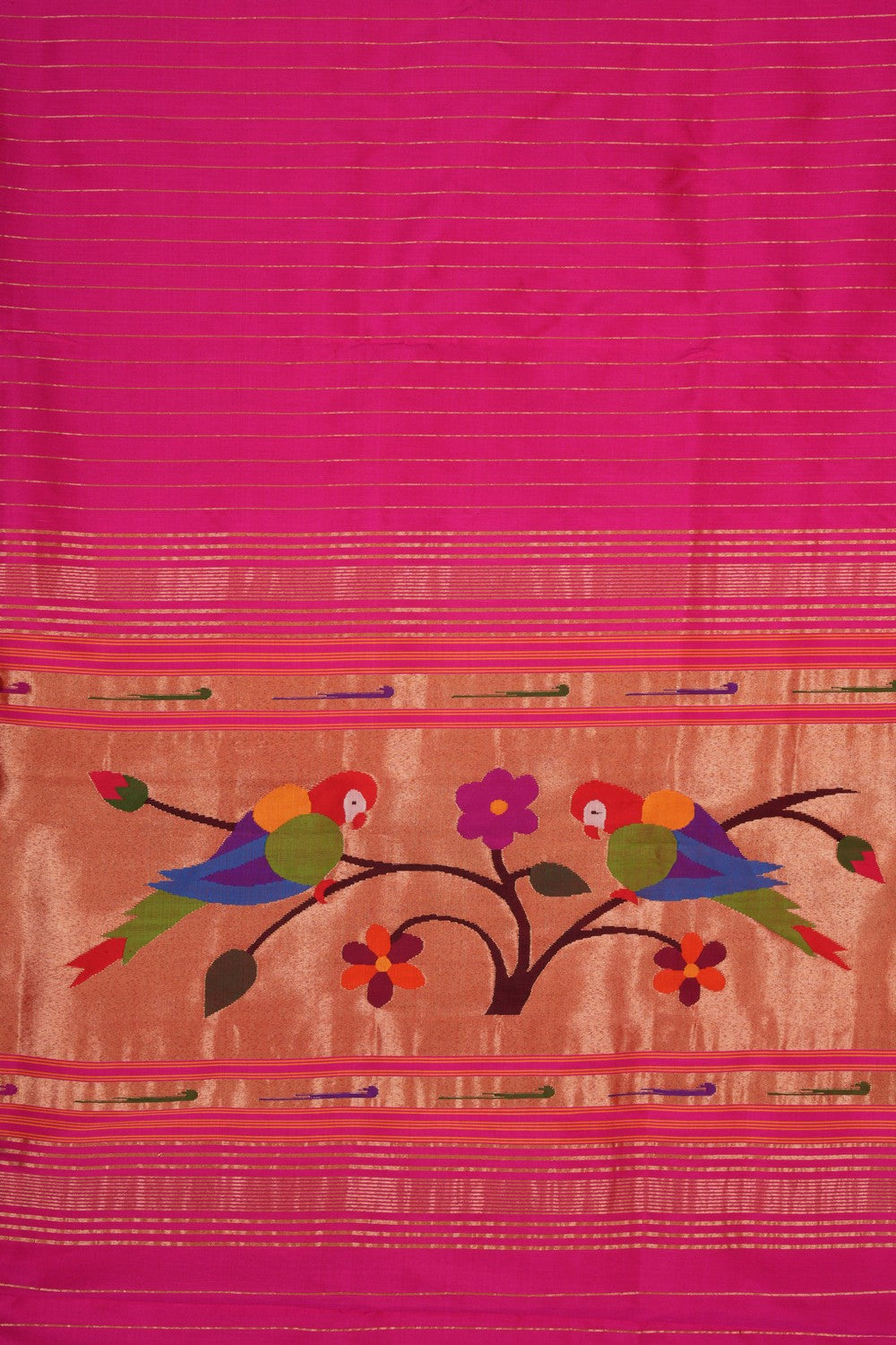 Paithani Silk Pink Dupatta