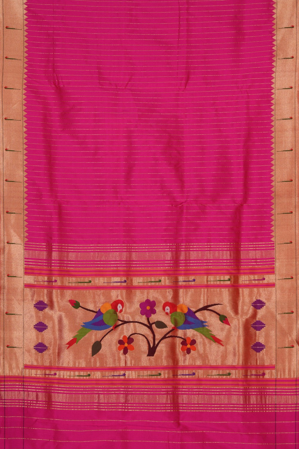 Paithani Silk Pink Dupatta