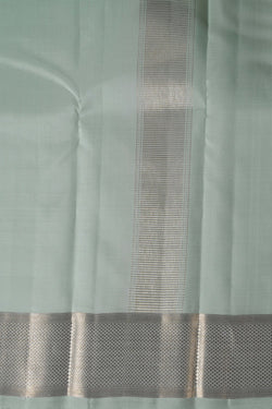 Image of Arani Silk Pastel Green Dhoti With Kanduva (8 X 4)
