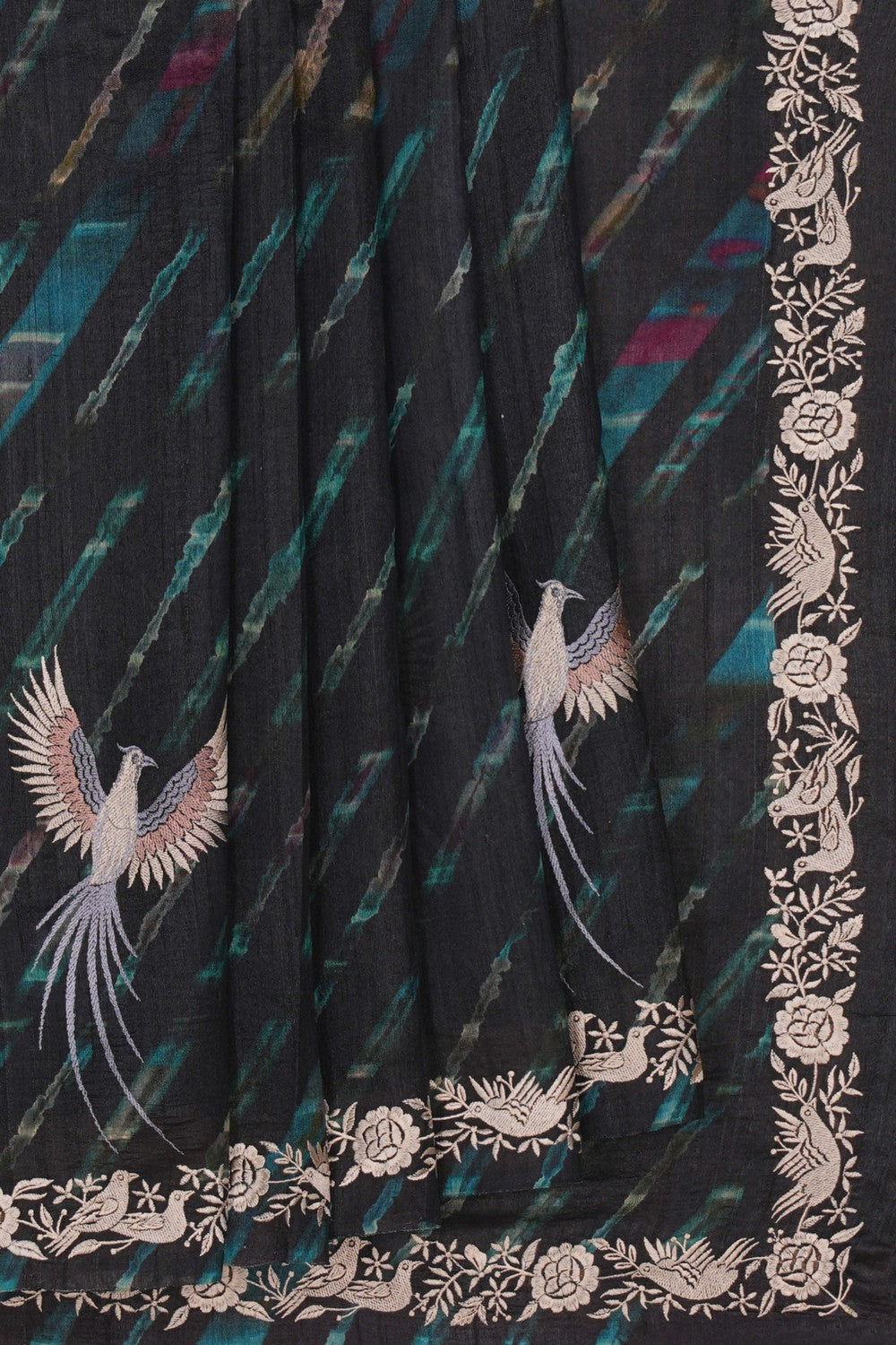 Image of A Tussar Embroidery Saree