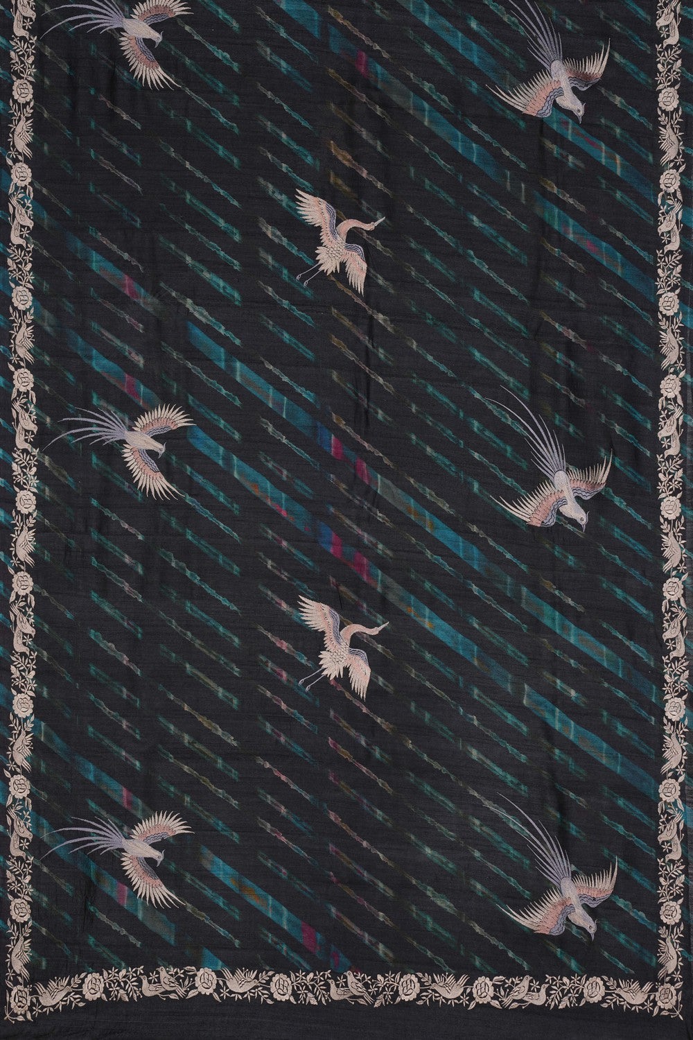 Image of A Tussar Embroidery Saree