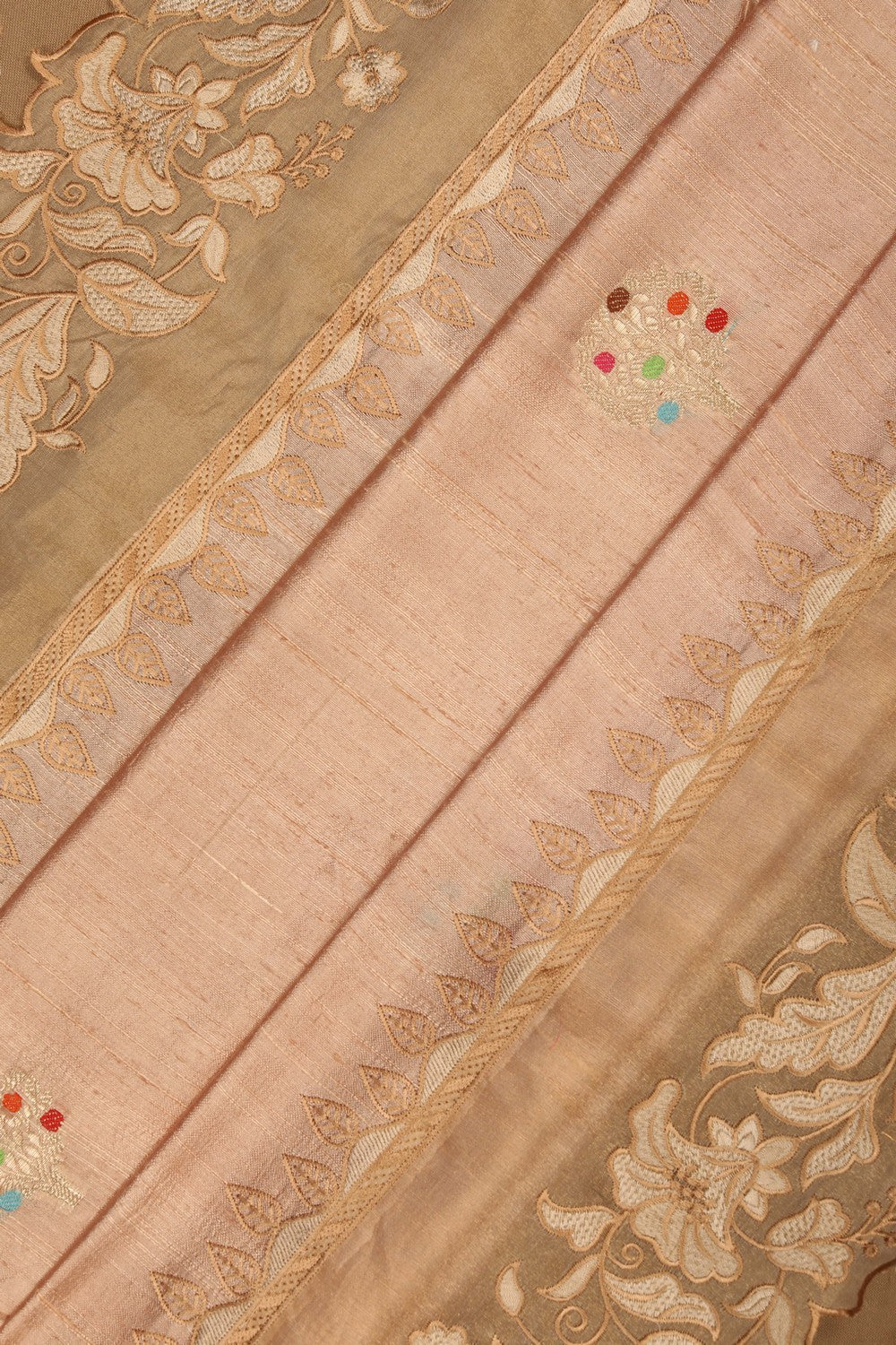Tussar Embroidery Saree