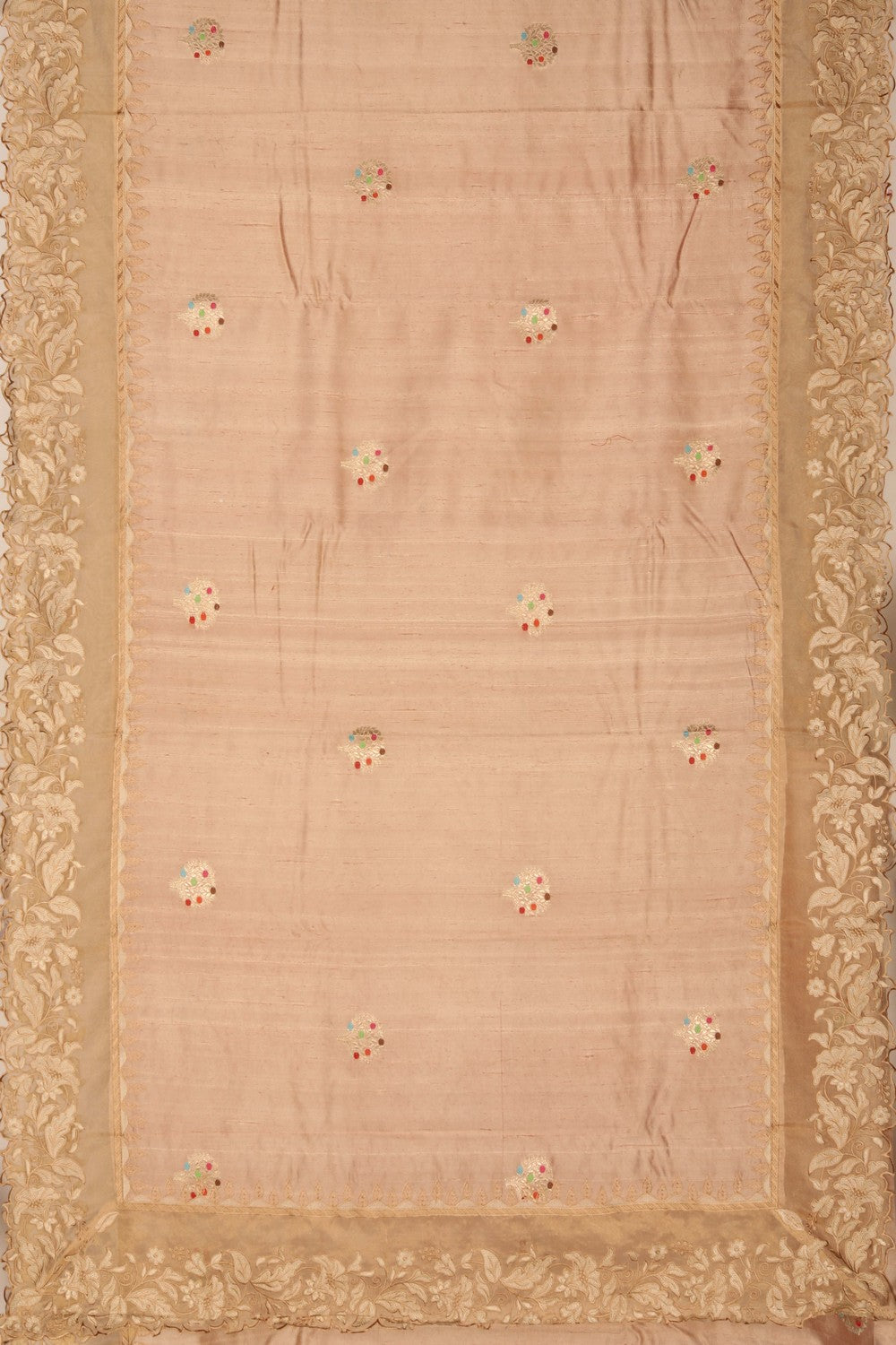 Tussar Embroidery Saree