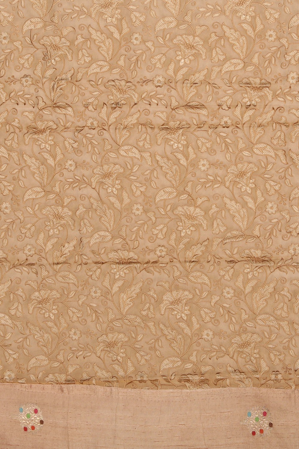 Tussar Embroidery Saree
