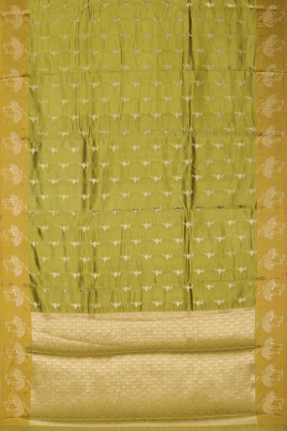 Banarasi Green Saree