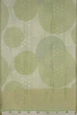 Image of Linen Aqua Green Saree