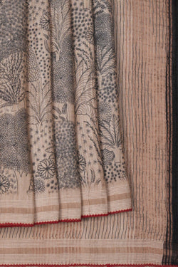 Image of A Beautiful Tree Printed Saree
