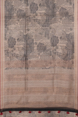Image of A Beautiful Tree Printed Saree