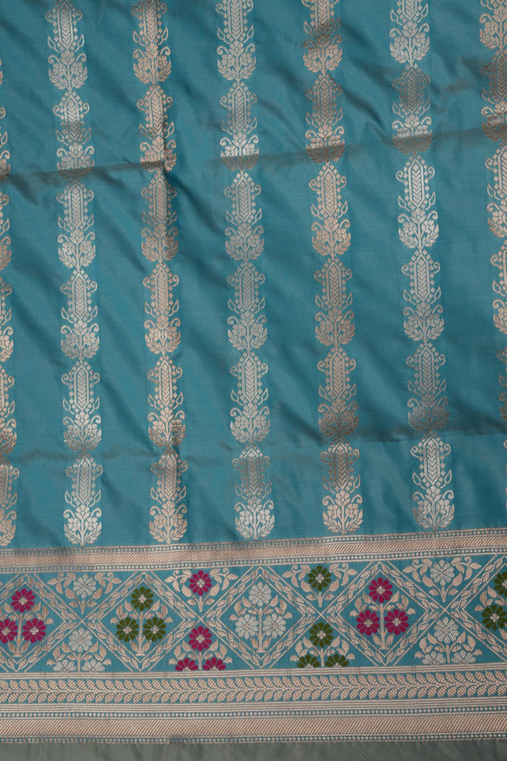Image of Banarasi Ice Blue Saree