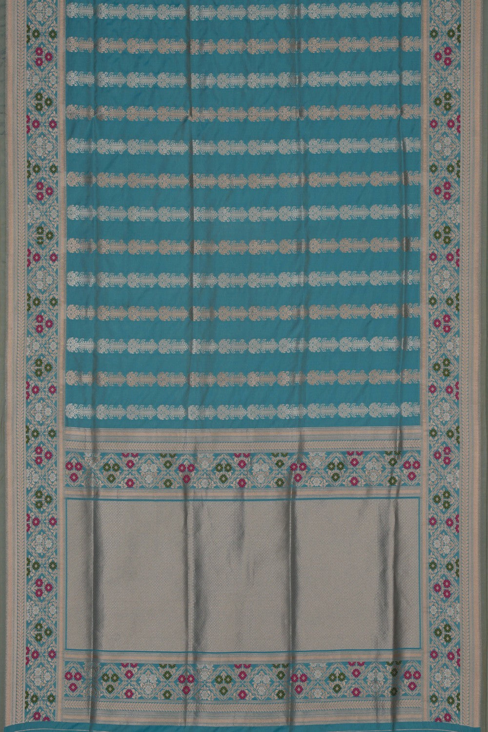 Image of Banarasi Ice Blue Saree