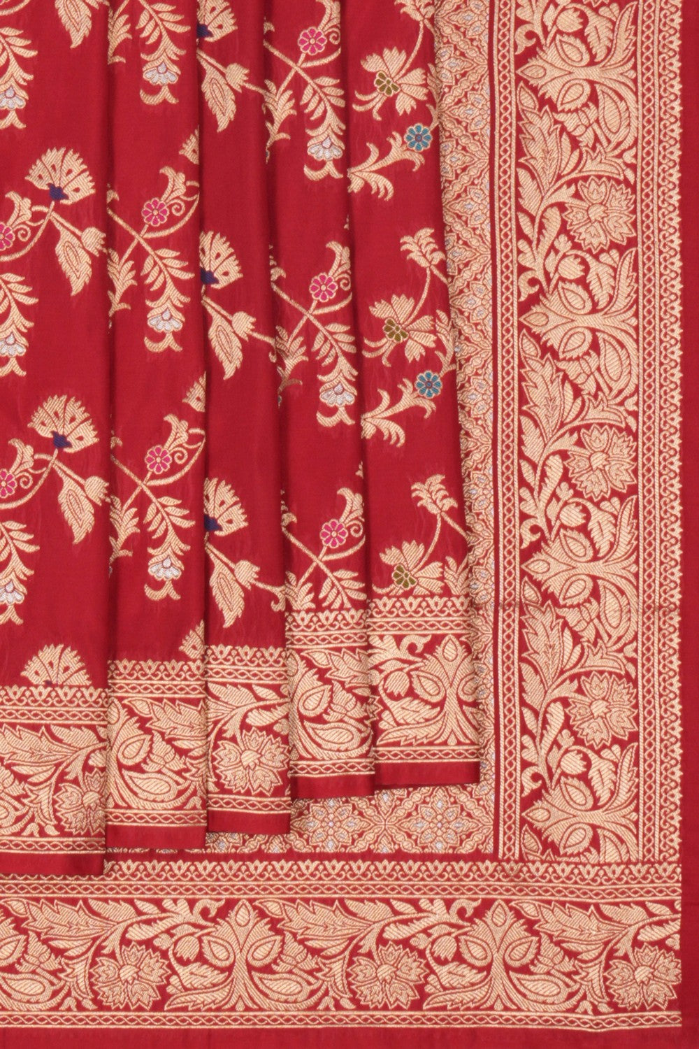 Image of Banarasi Red Saree