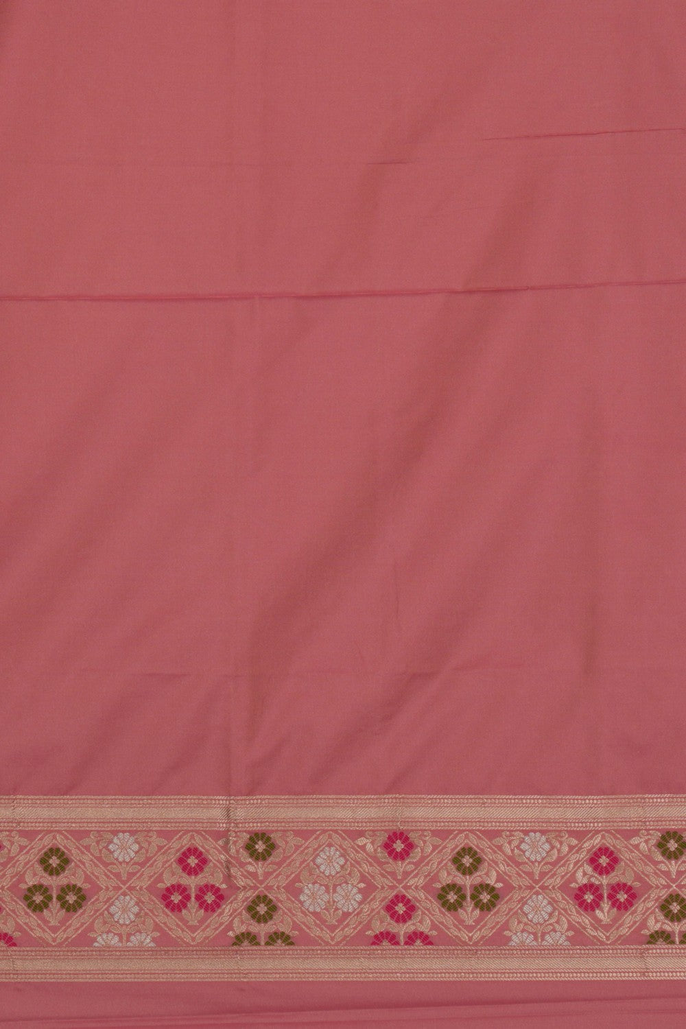 Image of Banarasi Coral Pink Saree