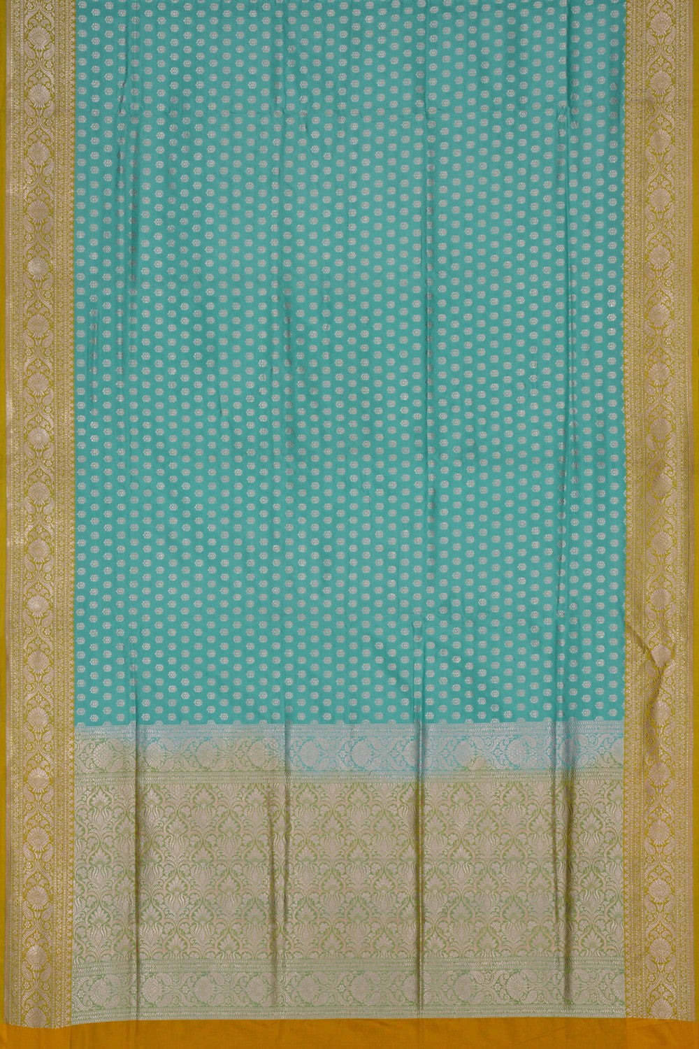 Image of Banarasi Turquoise Green Saree