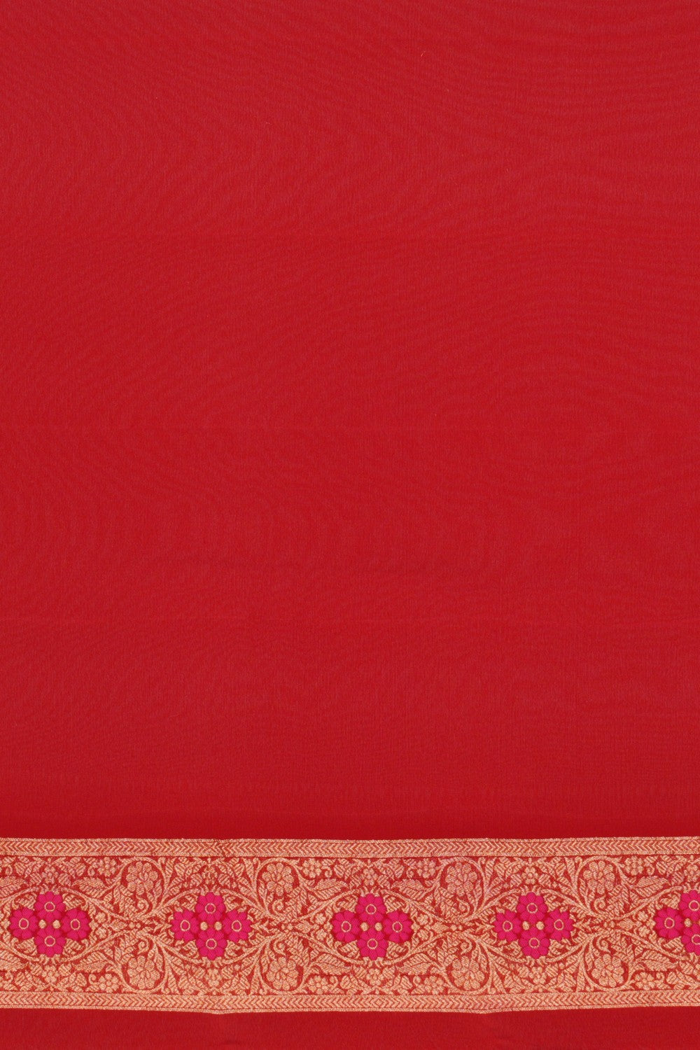 Image of Banarasi Georgette Red Saree