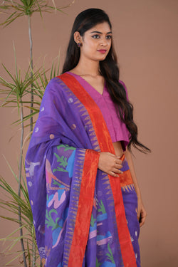Image of Uppada Handspun Cotton Saree