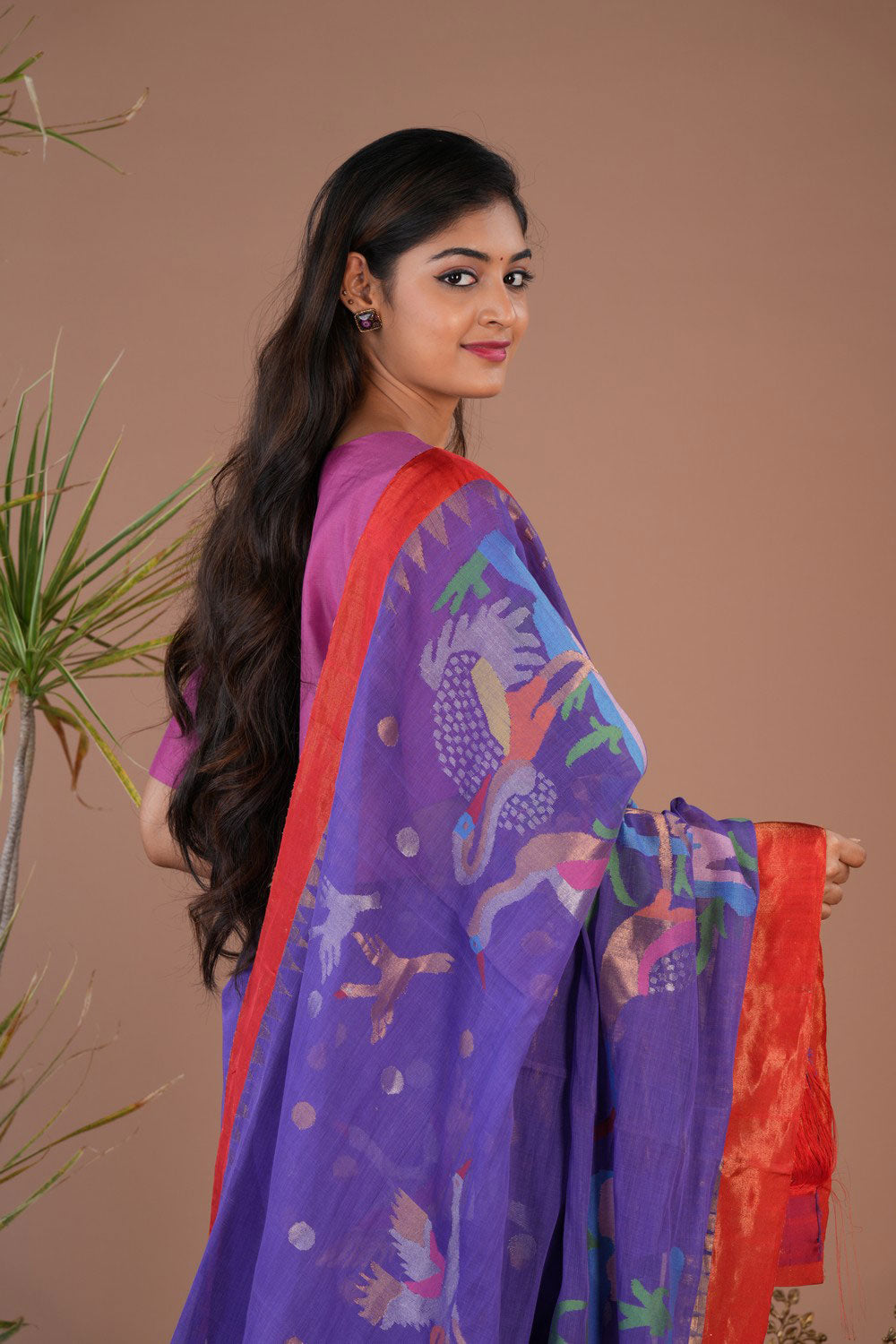 Image of Uppada Handspun Cotton Saree