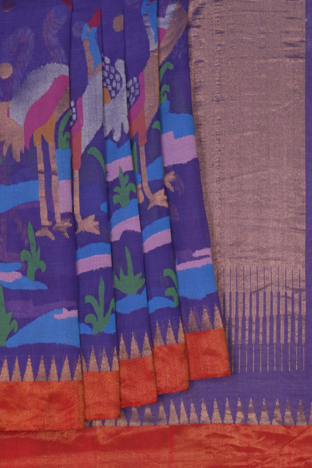 Image of Uppada Handspun Cotton Saree