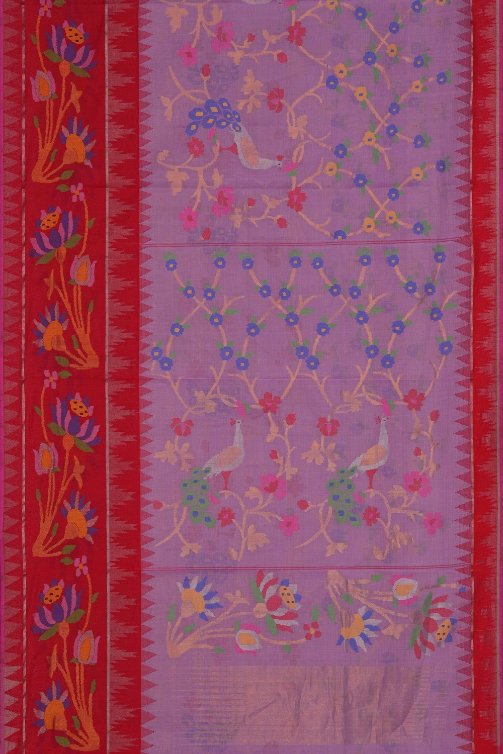 Ponduru Cotton Purple Saree