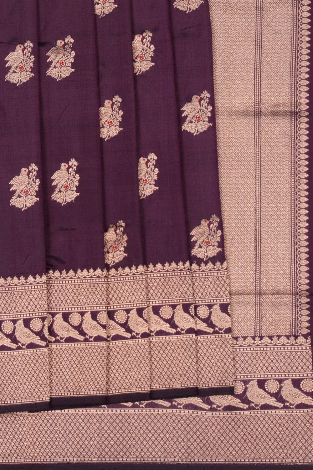 Image of Banarasi Violet Saree