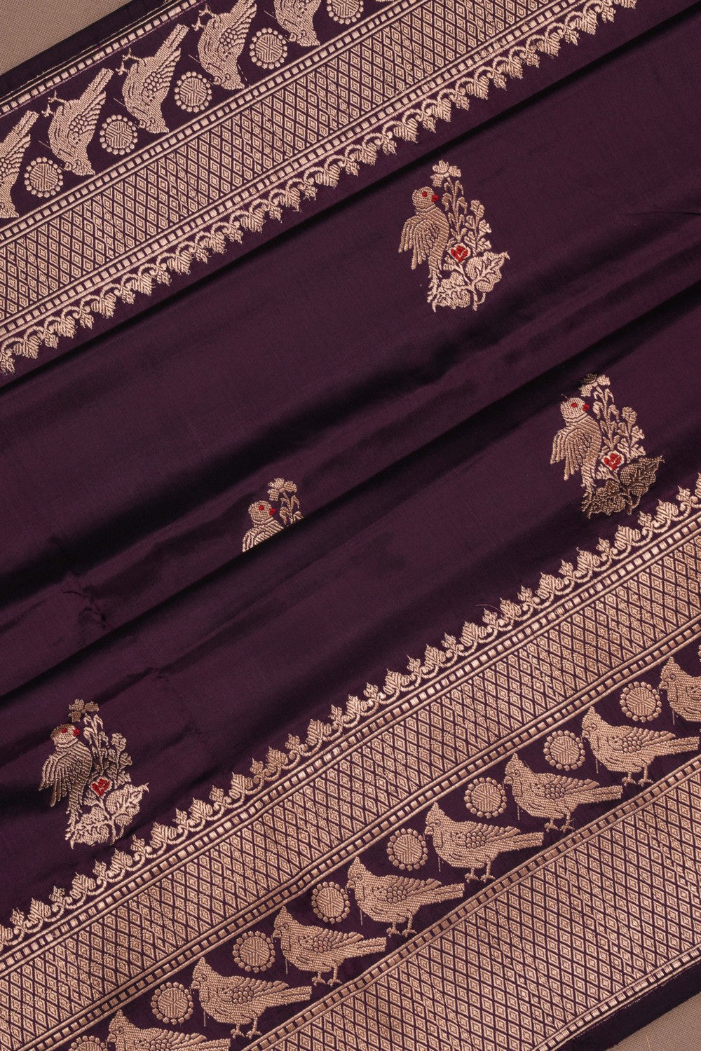 Image of Banarasi Violet Saree