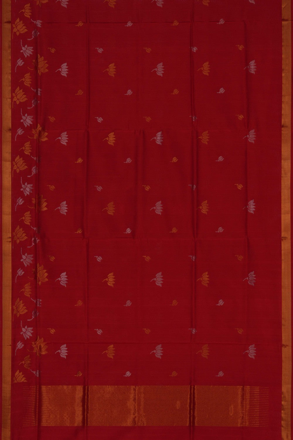 Uppada Silk Red Saree