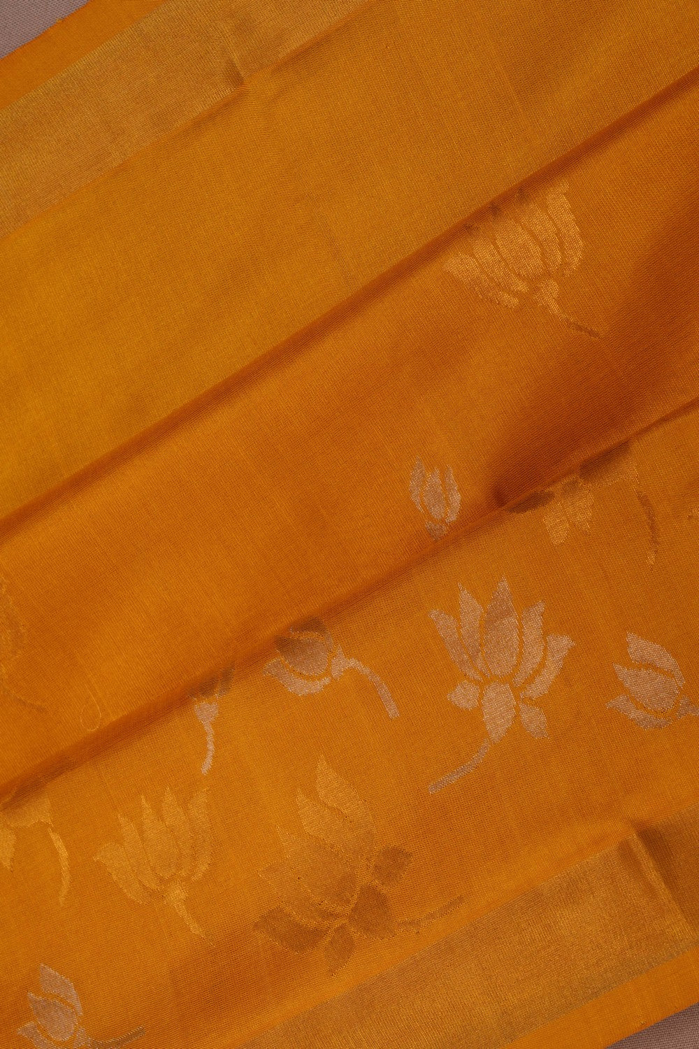 Image of Uppada Silk Mustard Saree