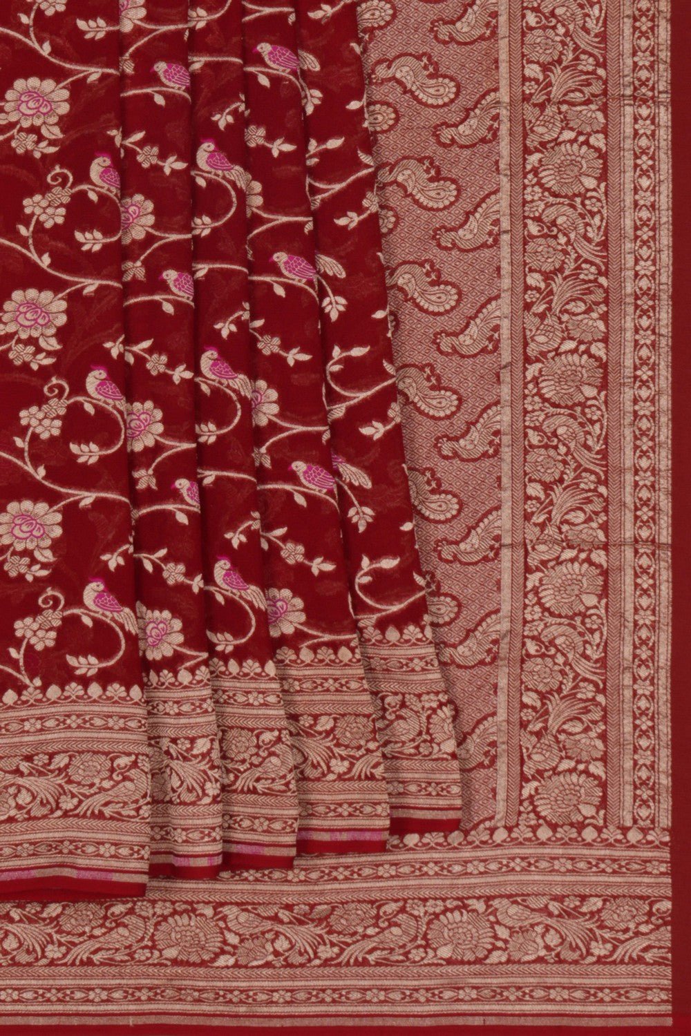 Image of Banarasi Khadi Georgette Saree
