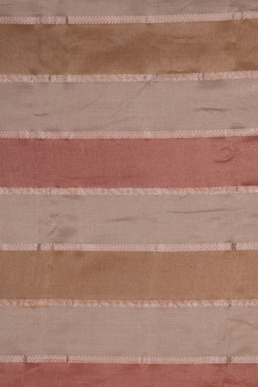 A Tissue Saree With Horizontal Zari Lines