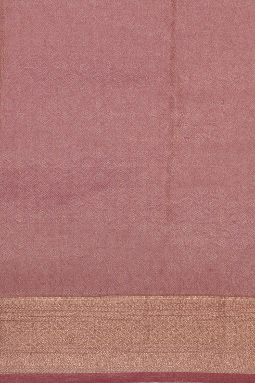 A Tissue Saree With Horizontal Zari Lines